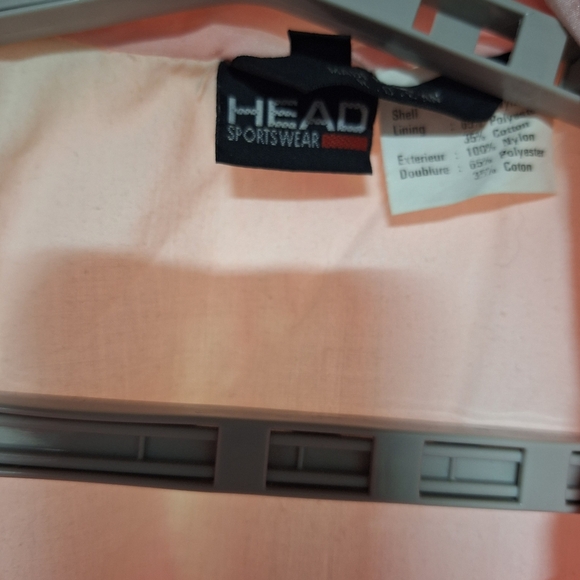 Head Pink and White Women's Windbreaker Jacket. - Picture 3 of 8